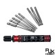 RJXHOBBY TP8/TP10/TP15/TP20/TP25/TP27/TP30/TP40 1/4 Inch 6.35mm L75mm Torx Head Bits with handle for Electric Screwdriver