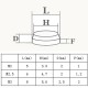 RJXHOBBY 10pcs Aluminum Alloy Washers Gasket finsh cap  for M2 M2.5 M3  Round and Hex Head Caps Screws