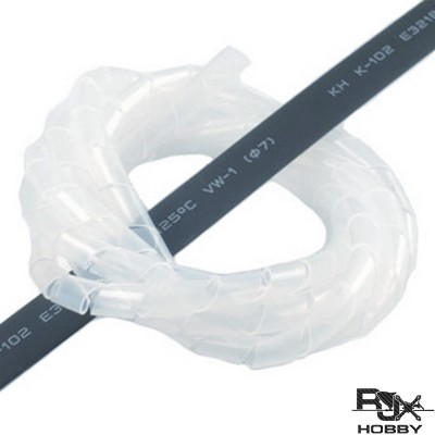 RJXHOBBY 1M Spiral Wire Wrap Tube Manage Cord for PC Computer Home Cable Outside Dia6-60MM 