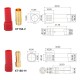 RJXHOBBY XT150 Connector Adapter Male Female Plug 6mm Gold Banana Bullet Plug 