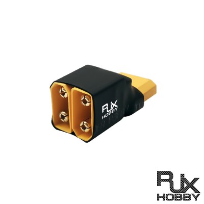 RJXHOBBY 1pcs 2 XT90 male to XT90 female No wires series connection harnesses series Battery Connector Adapter