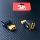 RJXHOBBY 1pcs 2 XT90 male to XT90 female No wires series connection harnesses series Battery Connector Adapter