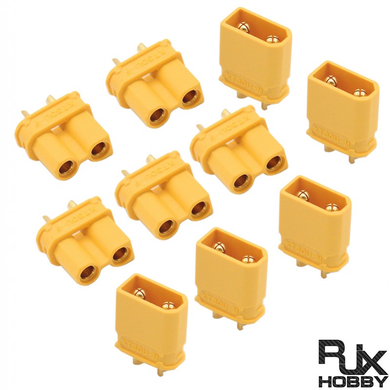 RJX 5 pairs XT30U Connector Male and Female 