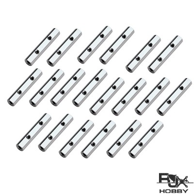 RJXHOBBY 20pcs Aluminum M3x32mm Standoff Spacer  Flat Column for RC  FPV Drone