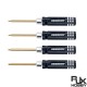 RJXHOBBY Mini Titanium Alloy Hex Wrenches Screw Removal Driver Tools Kit 1.5mm 1.65mm 2.0mm 2.5mm for RC Helicopter 4pcs