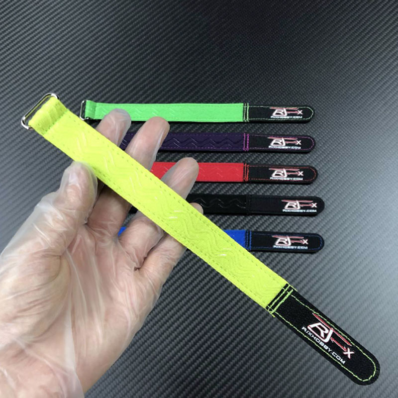 RJX OEM  20mm width  kevlar stitched anti-slip silicone battery straps
