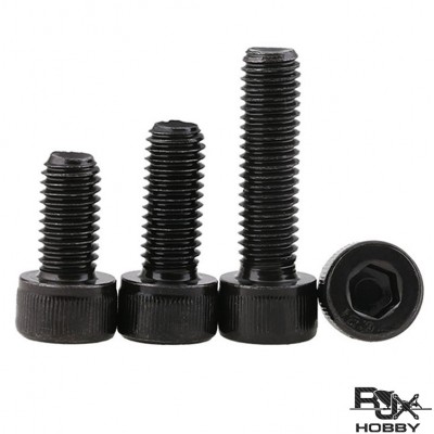 RJXHOBBY 100pcs M3 4mm-60mm Class 12.9 Alloy Steel Socket Head Caps Screws