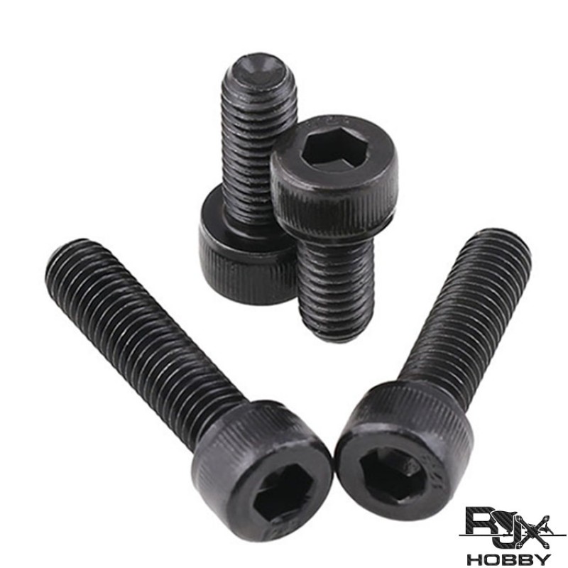 RJXHOBBY 50pcs M8 10mm-90mm Class 12.9 Alloy Steel Socket Head Caps Screws