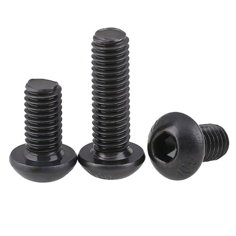 RJXHOBBY 100pcs M2 3-35mm Hex Socket Round Button Head Screw Grade10.9 Button Head Screws
