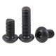 RJXHOBBY 100pcs M2 3-35mm Hex Socket Round Button Head Screw Grade10.9 Button Head Screws