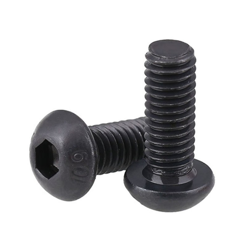 RJXHOBBY 100pcs M2 3-35mm Hex Socket Round Button Head Screw Grade10.9 Button Head Screws