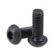 RJXHOBBY 100pcs M2 3-35mm Hex Socket Round Button Head Screw Grade10.9 Button Head Screws