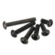 RJXHOBBY 100pcs M2.5 3-30mm Hex Socket Round Button Head Screw Grade10.9 Button Head Screws