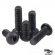 RJXHOBBY 100pcs M2.5 3-30mm Hex Socket Round Button Head Screw Grade10.9 Button Head Screws
