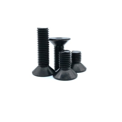 RJXHOBBY 100pcs M2.5 4-35mm 10.9 Grade High-strength Countersunk Hex Socket Screw Flat Head Hexagon Socket Screw Bolt