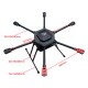 RJX1000 6-Axis Carbon Fiber Umbrella Folding Hexacopter Frame with Motor Mounts