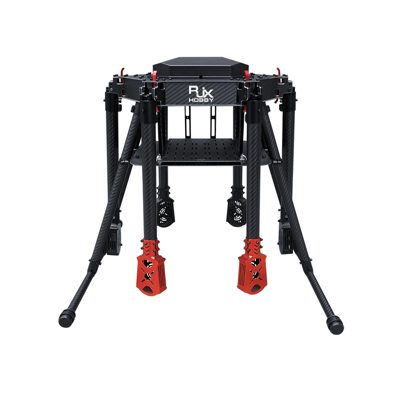 RJX1000 6-Axis Carbon Fiber Umbrella Folding Hexacopter Frame with Motor Mounts