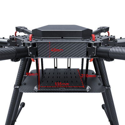 RJX1000 6-Axis Carbon Fiber Umbrella Folding Hexacopter Frame with Motor Mounts