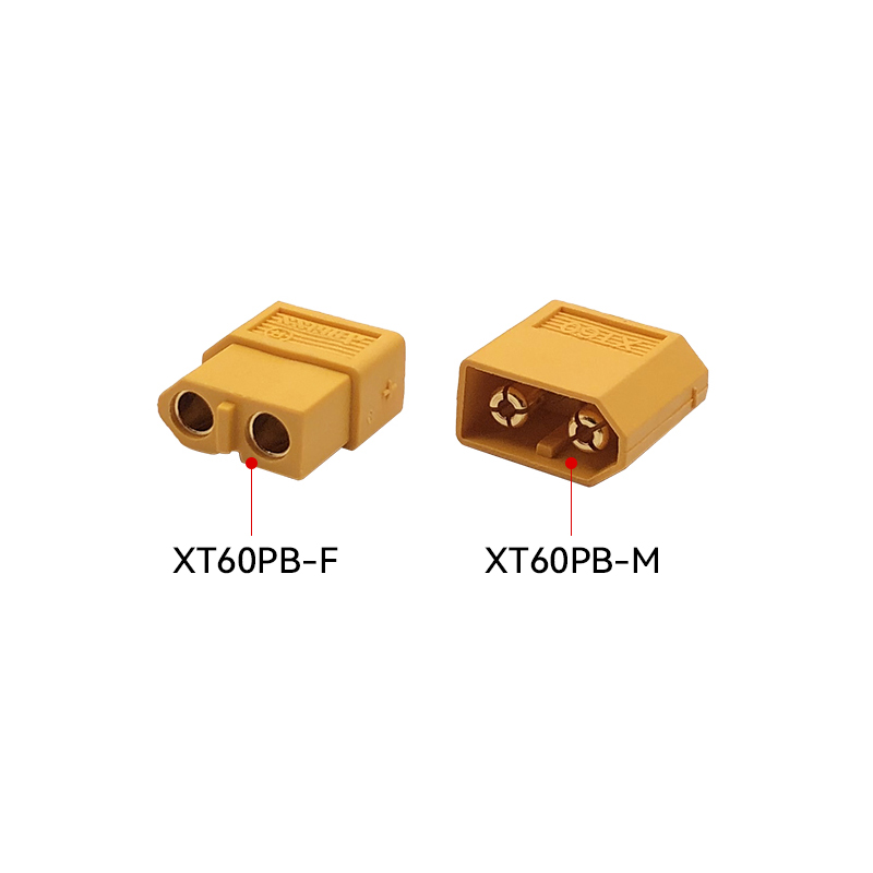 RJXHOBBY 5 Sets XT60PB Male Female Bullet Connectors for PCB