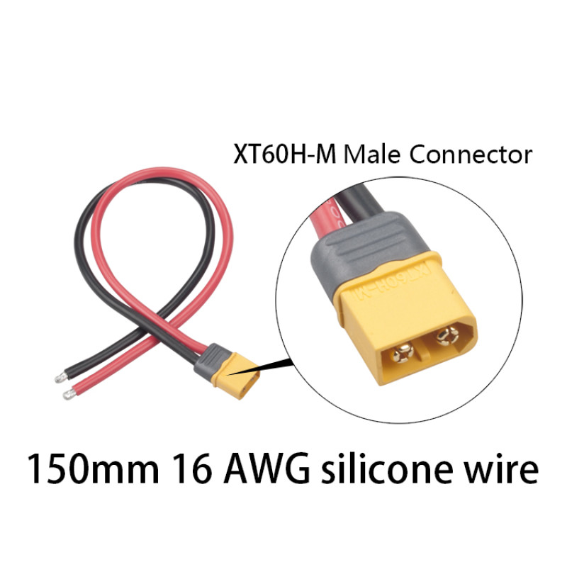 RJX 5pcs XT60 16AWG connection line for FPV Racing Drone