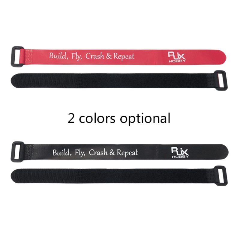 RJXHOBBY Non-Slip Silicone Battery Straps – 8 PACK(Width: 16mm Length: 150 /200 / 250 / 300mm )
