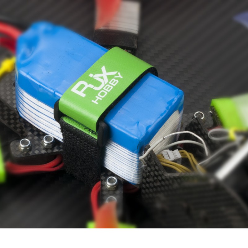 RJXHOBBY Non-Slip Silicone Battery Straps – 4PACK(Width: 20mm Length: 200 / 250 / 300mm )