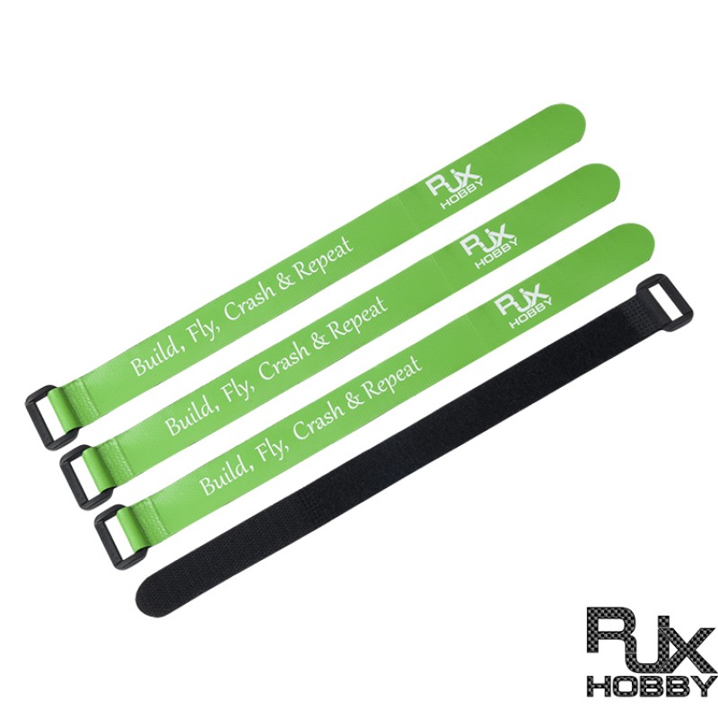 RJXHOBBY Non-Slip Silicone Battery Straps – 4PACK(Width: 20mm Length: 200 / 250 / 300mm )