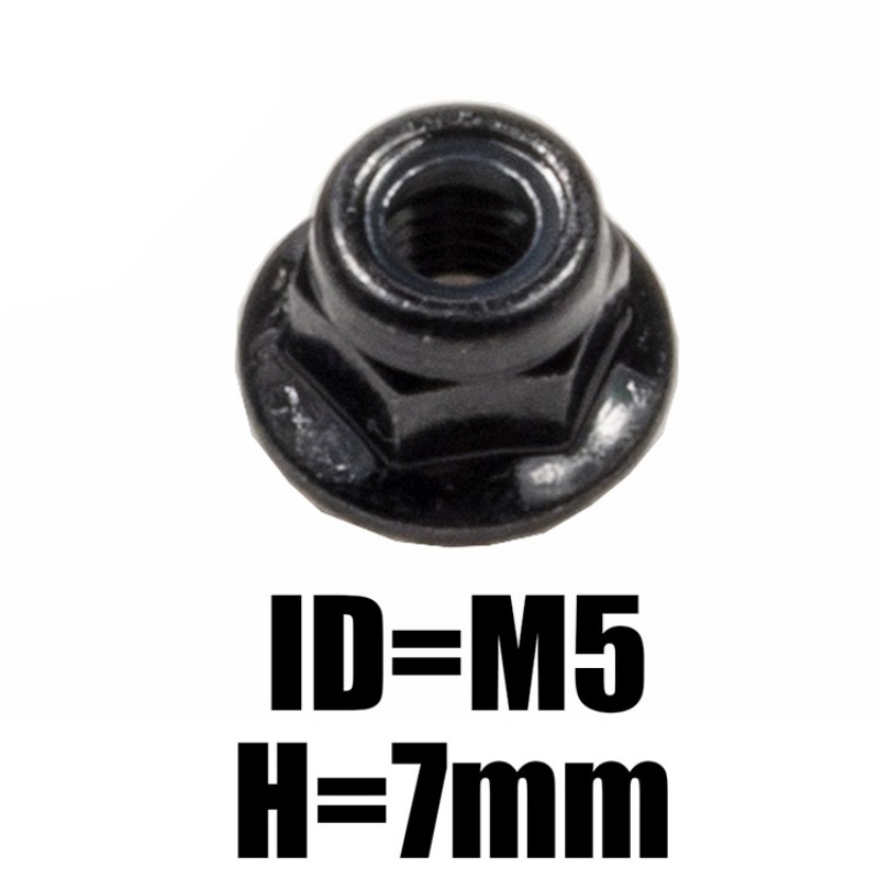 RJXHOBBY 8 Pieces M5 Motor Screw Nut CW/CCW Screw Thread For BR2205 Brushless Motors RC Drone FPV Racing - Whtie & Black