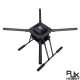 RJX1200B 4-Axis Carbon Fiber Umbrella Folding Quadcopter Frame without motor mounts