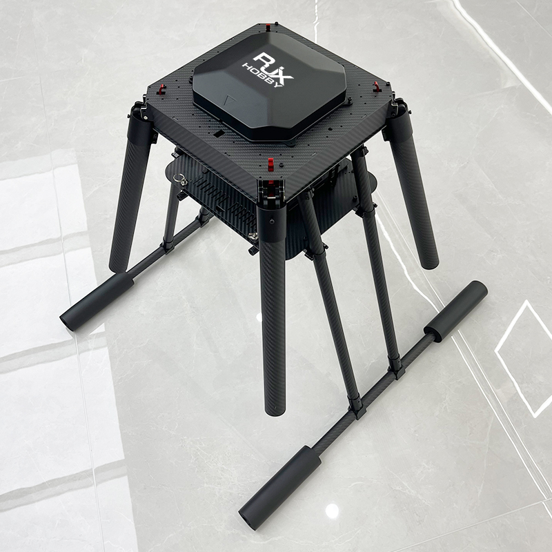 RJX1200B 4-Axis Carbon Fiber Umbrella Folding Quadcopter Frame without motor mounts