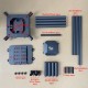 RJX1200B 4-Axis Carbon Fiber Umbrella Folding Quadcopter Frame without motor mounts