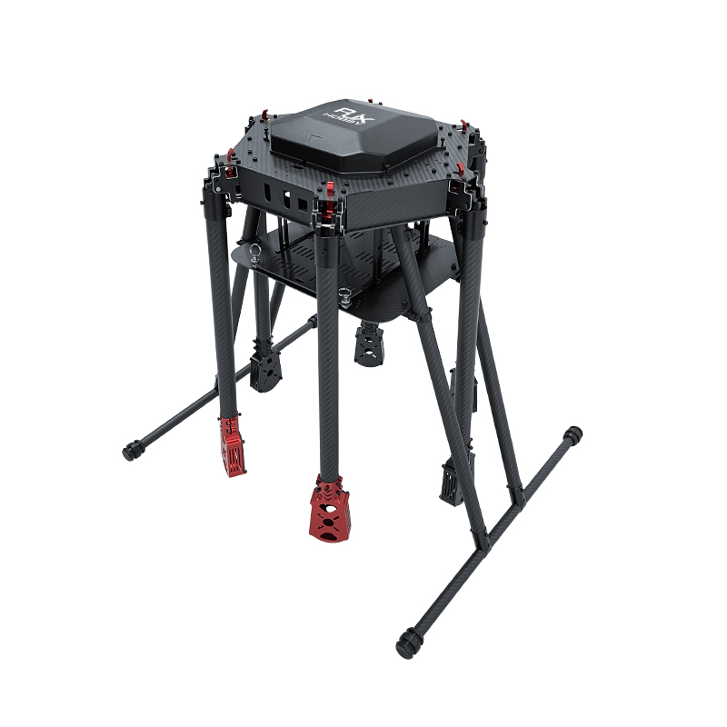 RJX1200C 6-Axis Carbon Fiber Umbrella Folding Hexacopter Frame with Motor Mounts ﻿