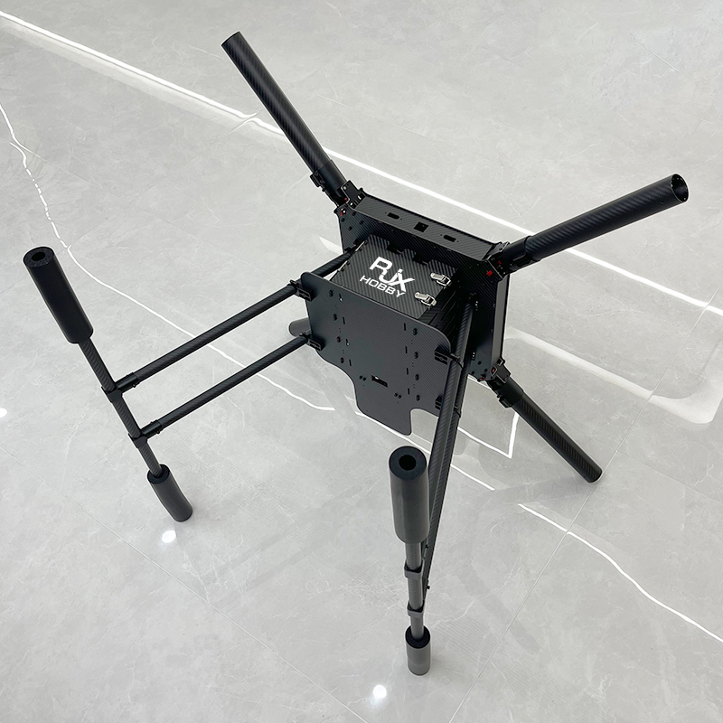RJX1200D 4-Axis Carbon Fiber Umbrella Folding Quadcopter Frame without motor mounts
