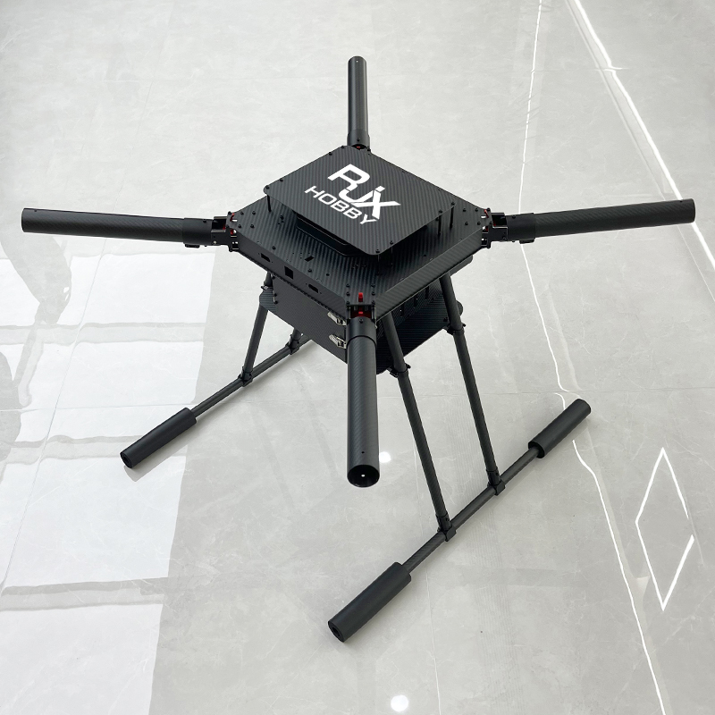 RJX1200D 4-Axis Carbon Fiber Umbrella Folding Quadcopter Frame without motor mounts
