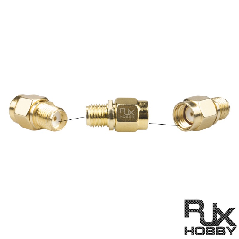 RJXHOBBY 1PCS RF coaxial adapter SMA female to RP-SMA male