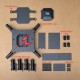 RJX1300C  4-Axis Carbon Fiber Folding Quadcopter Frame without motor mounts