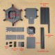 RJX1300F 6-Axis Carbon Fiber Umbrella Folding Hexacopter Frame with upper and below battery tray without motor mounts