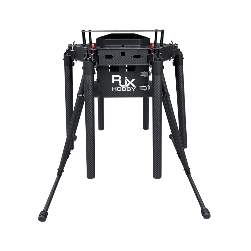 RJX1300F 6-Axis Carbon Fiber Umbrella Folding Hexacopter Frame with upper and below battery tray without motor mounts