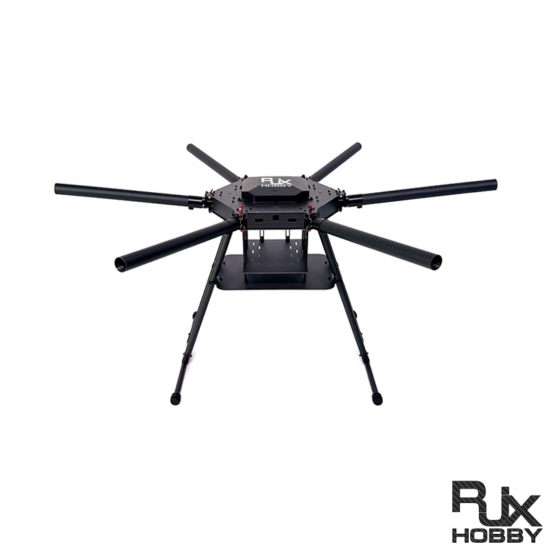 RJX1300H 6-Axis Carbon Fiber Umbrella Folding Hexacopter Frame without motor mounts