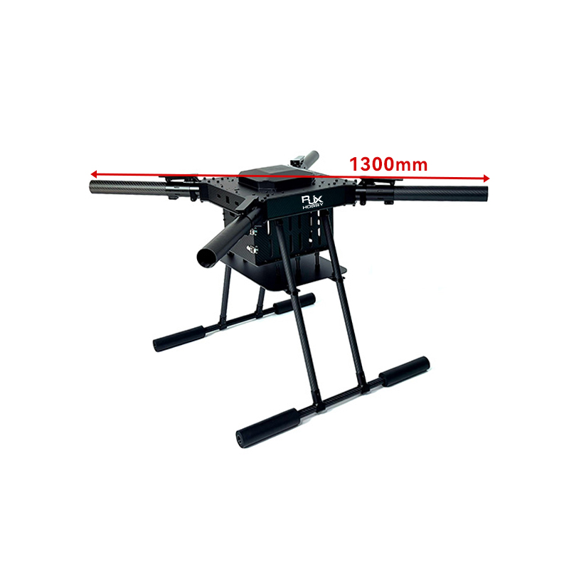 RJX1300I 4-Axis Carbon Fiber Umbrella Folding Quadcopter Frame without motor mounts