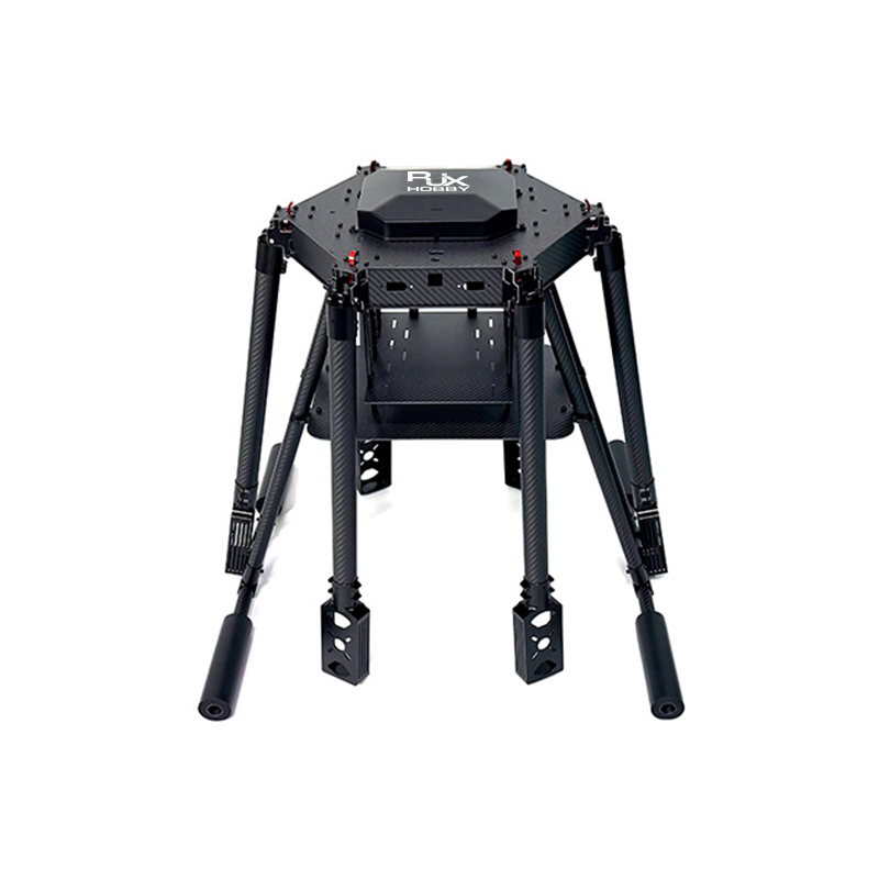 RJX1300J 6-Axis Carbon Fiber Umbrella Folding Hexacopter Frame with Motor Mounts 