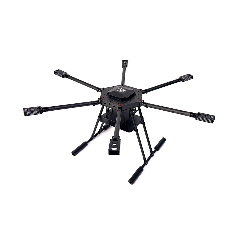 RJX1300J 6-Axis Carbon Fiber Umbrella Folding Hexacopter Frame with Motor Mounts 