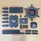 RJX1300J 6-Axis Carbon Fiber Umbrella Folding Hexacopter Frame with Motor Mounts 