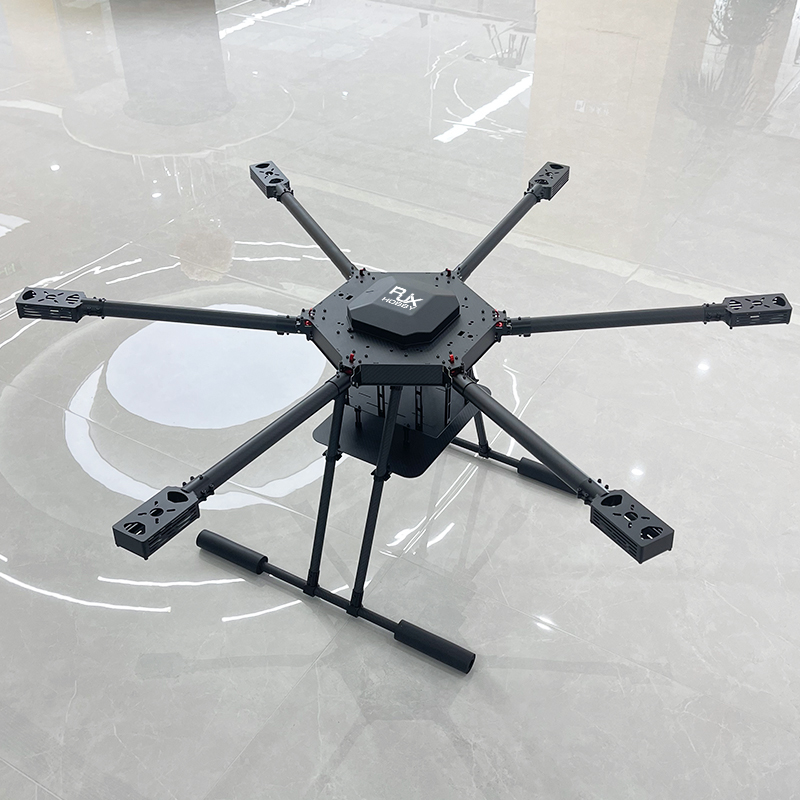 RJX1300J 6-Axis Carbon Fiber Umbrella Folding Hexacopter Frame with Motor Mounts 