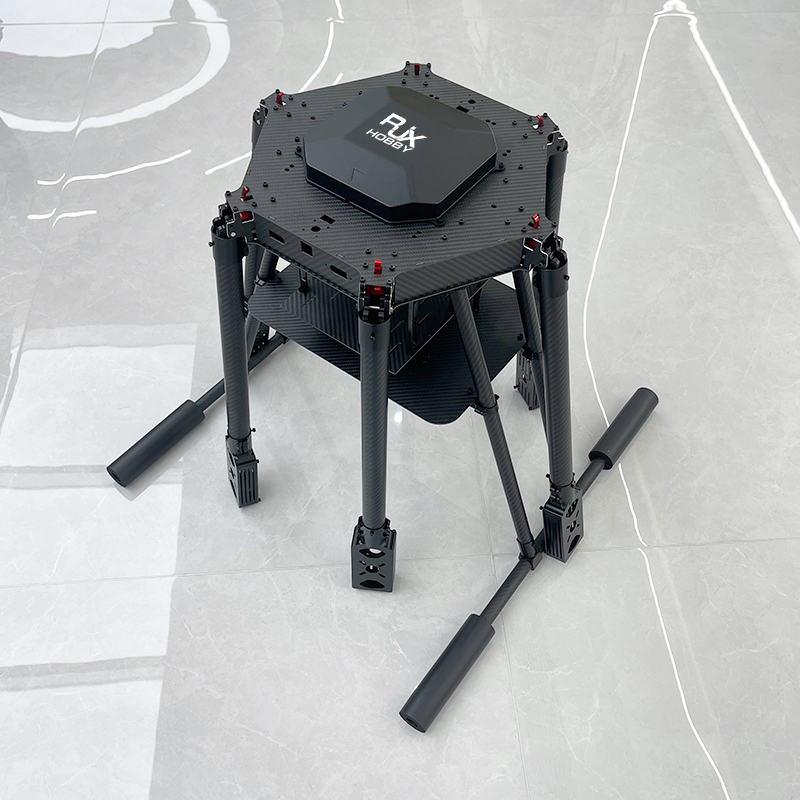 RJX1300J 6-Axis Carbon Fiber Umbrella Folding Hexacopter Frame with Motor Mounts 