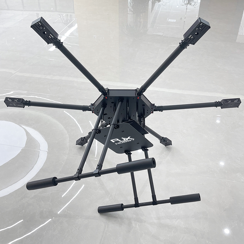 RJX1300J 6-Axis Carbon Fiber Umbrella Folding Hexacopter Frame with Motor Mounts 