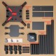 RJX1450 4-Axis Carbon Fiber Folding Quadcopter Frame without motor mounts