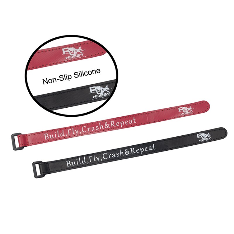 RJX Non-Slip Silicone Battery Straps – 5 Pack (Width: 16mm Length:150 /180 /200 /210 /220 /225 /230 /250 /300mm)