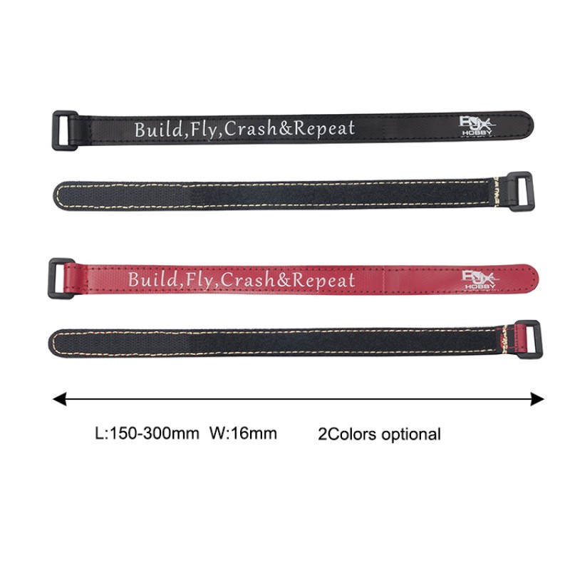 RJX Non-Slip Silicone Battery Straps – 5 Pack (Width: 16mm Length:150 /180 /200 /210 /220 /225 /230 /250 /300mm)