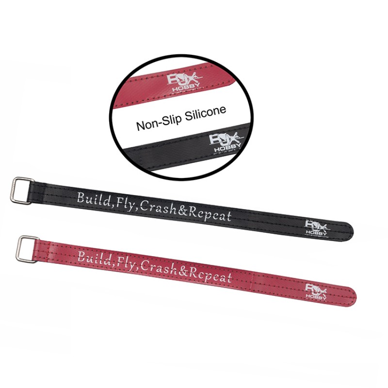 RJX Kevlar Stitched  Battery Strap w/ Metal Buckle– 4 Pack (Width: 16mm Length:150 /180 /200 /210 /220 /225 /230 /250 /300mm)